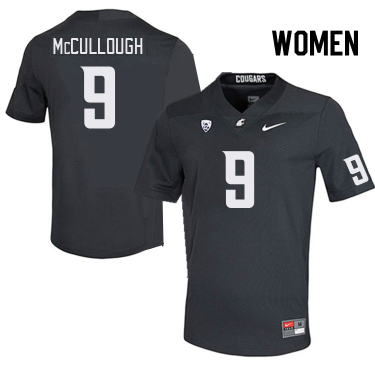 Women #9 Ahmad McCullough Washington State Cougars College Football Jerseys Stitched Sale-Charcoal - Click Image to Close